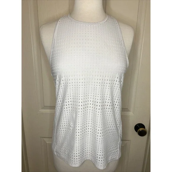 Athleta tank women's size small gray racer back - Picture 2 of 15